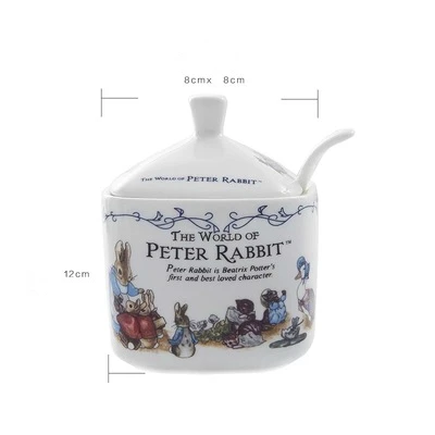 Peter Rabbit Export Order Best Quality Sugar Bowl Kitchen Tools Salt Spice Tin Spices Container Honey Jar Suikerpot Zuccheriera - Цвет: 1 Pcs