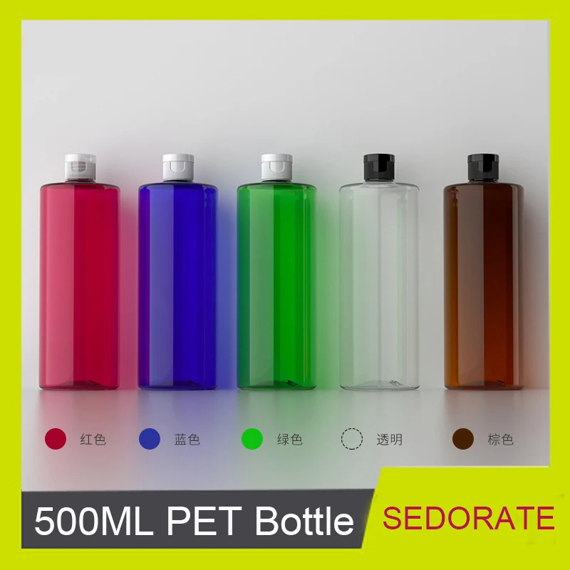 Sedorate 20 шт./лот 500 мл пустая бутылка для пополнения ПЭТ косметики шампуня контейнер
