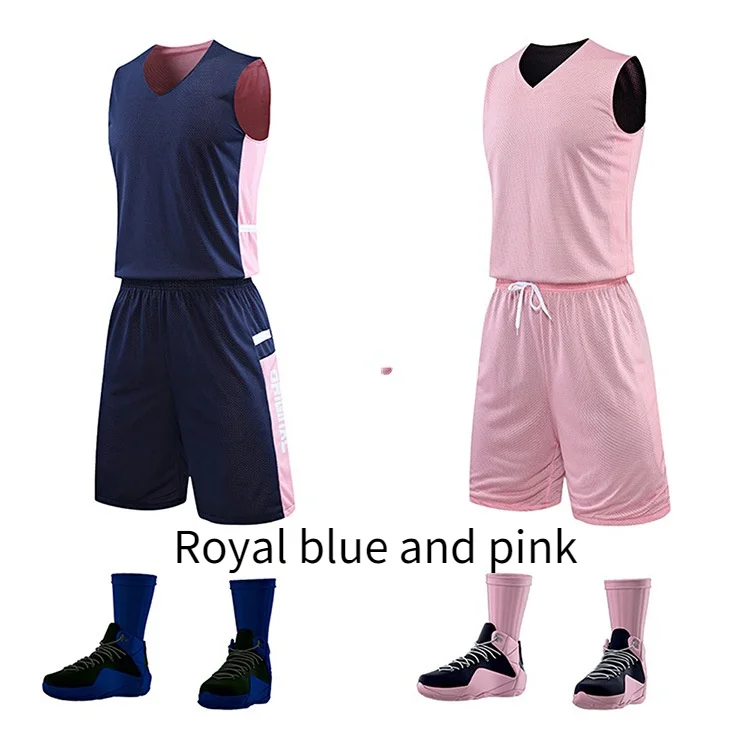 

Двусторонний баскетбольный костюм, сетчатая двухслойная баскетбольная форма, тренировочный костюм, дышащий костюм с принтом, оптовая прод...