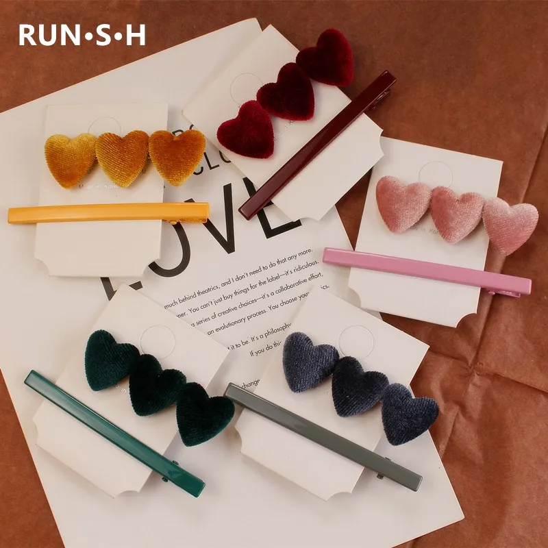 2 шт./компл. для маленьких девочек Милая любовь Форма шпилька волос Аксессуары