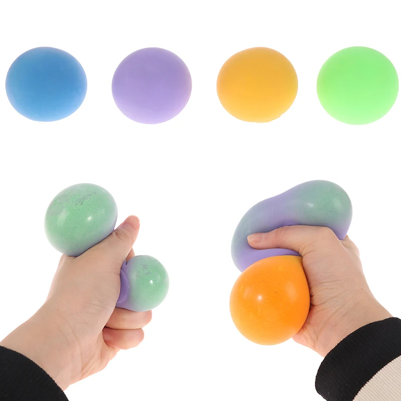 

New Dough Balls Colors Changing Soft Stress Relief Stress Ball Kids Adults Toys