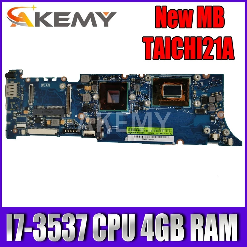 

Akemy TAICHI21 с I7-3537 CPU 4 Гб RAM материнская плата для Asus TAICHI 21 TAICHI21A материнская плата для ноутбука основная плата 100% протестированная Рабочая
