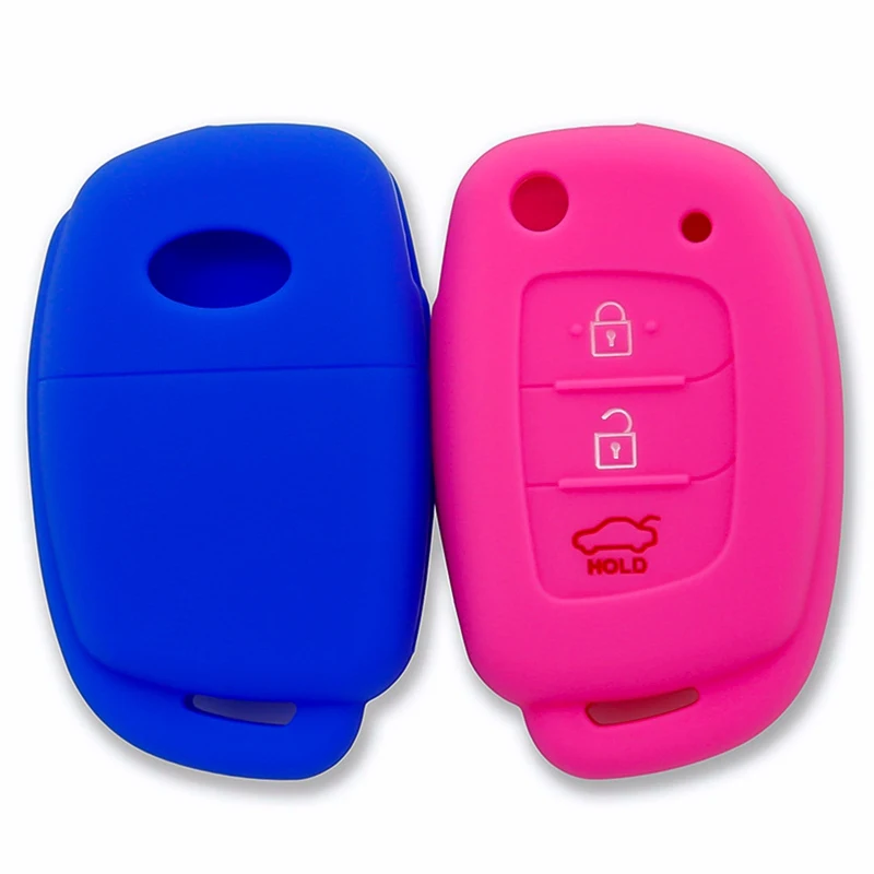 Силиконовый автомобильный пульт дистанционного управления с 3 кнопками флип