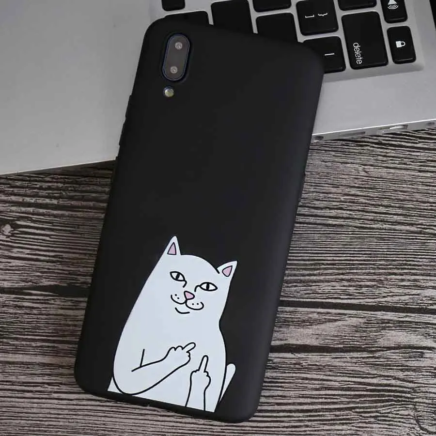 Милые с рисунком кошки из мультфильма для чехол huawei Honor 20 10 9 8 Lite 6A 6X 7A 7X