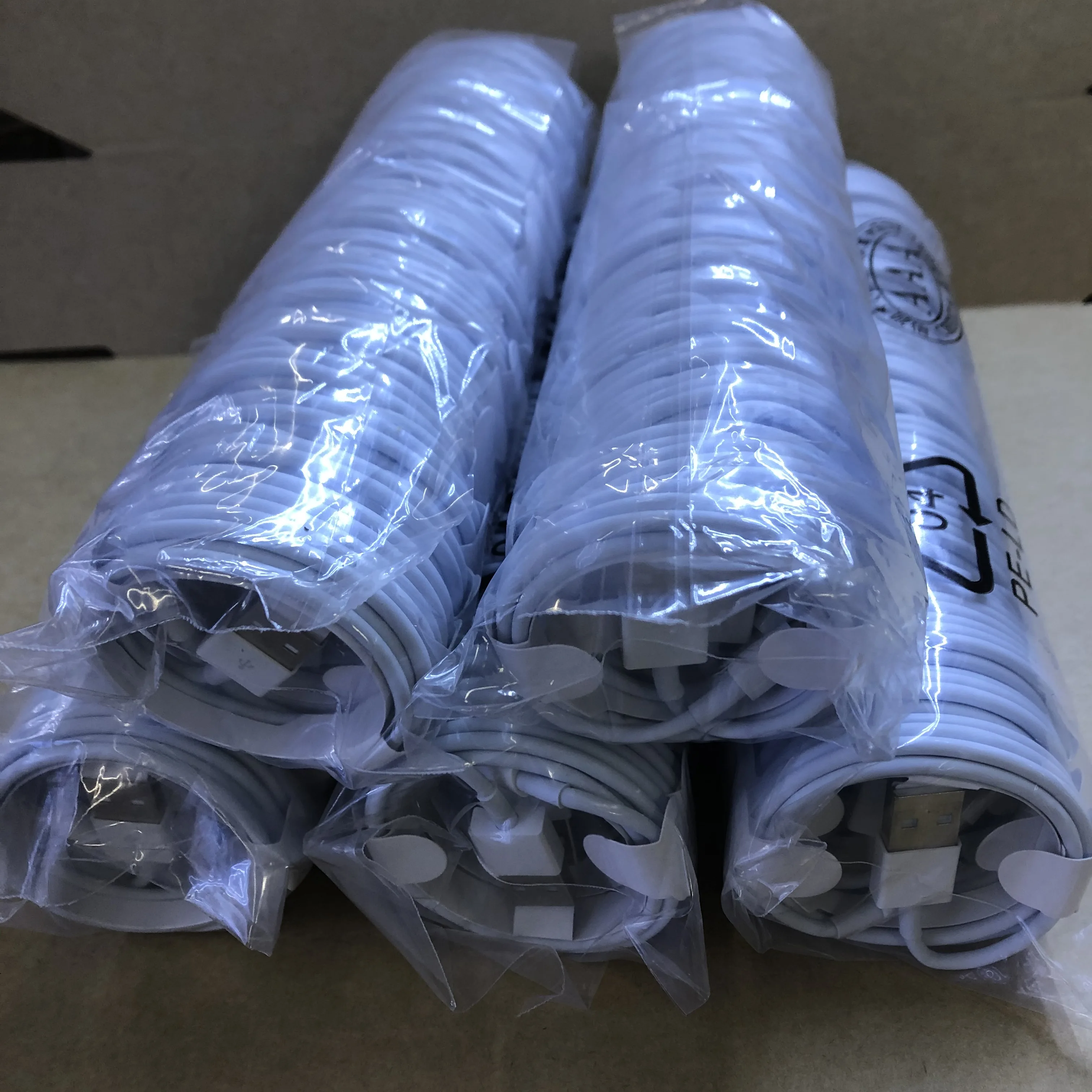 

50pcs/lot USB Data charge Cable For phone Xs max Xr X 8 7 6 plus 6s 5 se charging cables mobile charger cord High Quality OD3.0