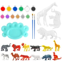diy wild animals model toy kit science learning education teaching aid assembly coloring educational hand painted toys