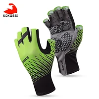 kokossi new cycling gloves half finger gel sports racing bicycle mittens women men summer road bike anti slip outdoor gloves