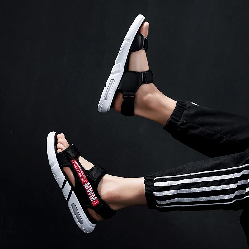 

shoe homme big sandales homens luxury walking gladiator hollow 44 sandale dress sandles flat mountain beach men geta sport slip