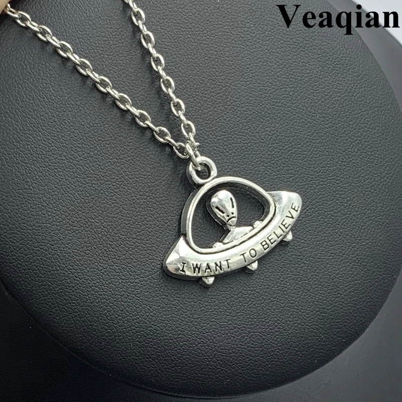 1 шт цепочка чужой ожерелье в виде НЛО ювелирные изделия космической тематики я