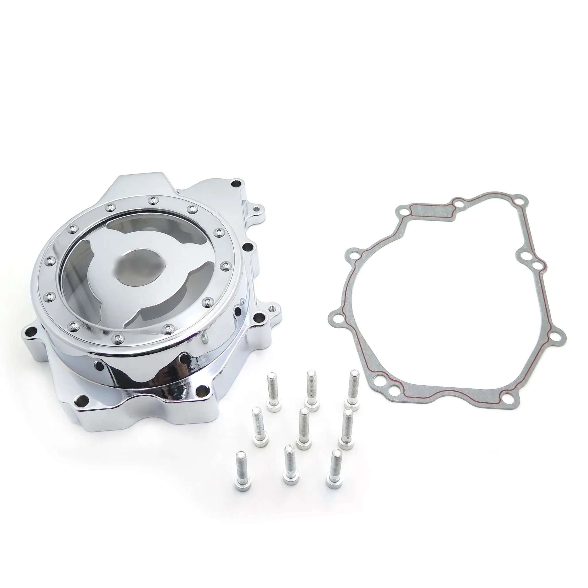 Aftermarket free shipping motorcycle parts Engine Stator cover see through for Yamaha YZF R6 2003-2006 03-09 R6S CHROME | Автомобили и
