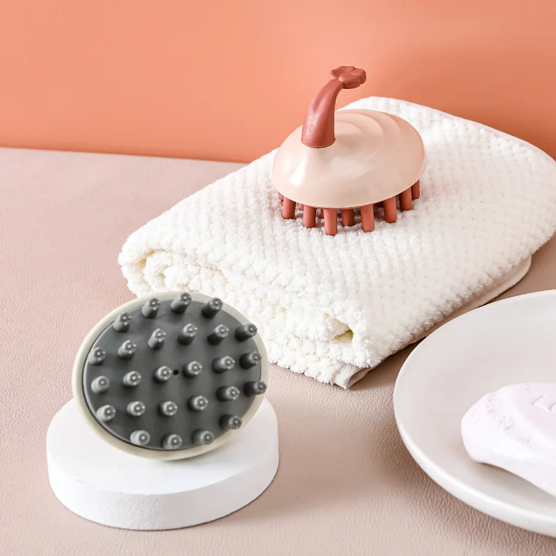 

1 PCS Hair Brush Silicone Head Body Scalp Massage Brush Silicone Shampoo Brush Hair Washing Comb Shower Brush Bath SPA Massage