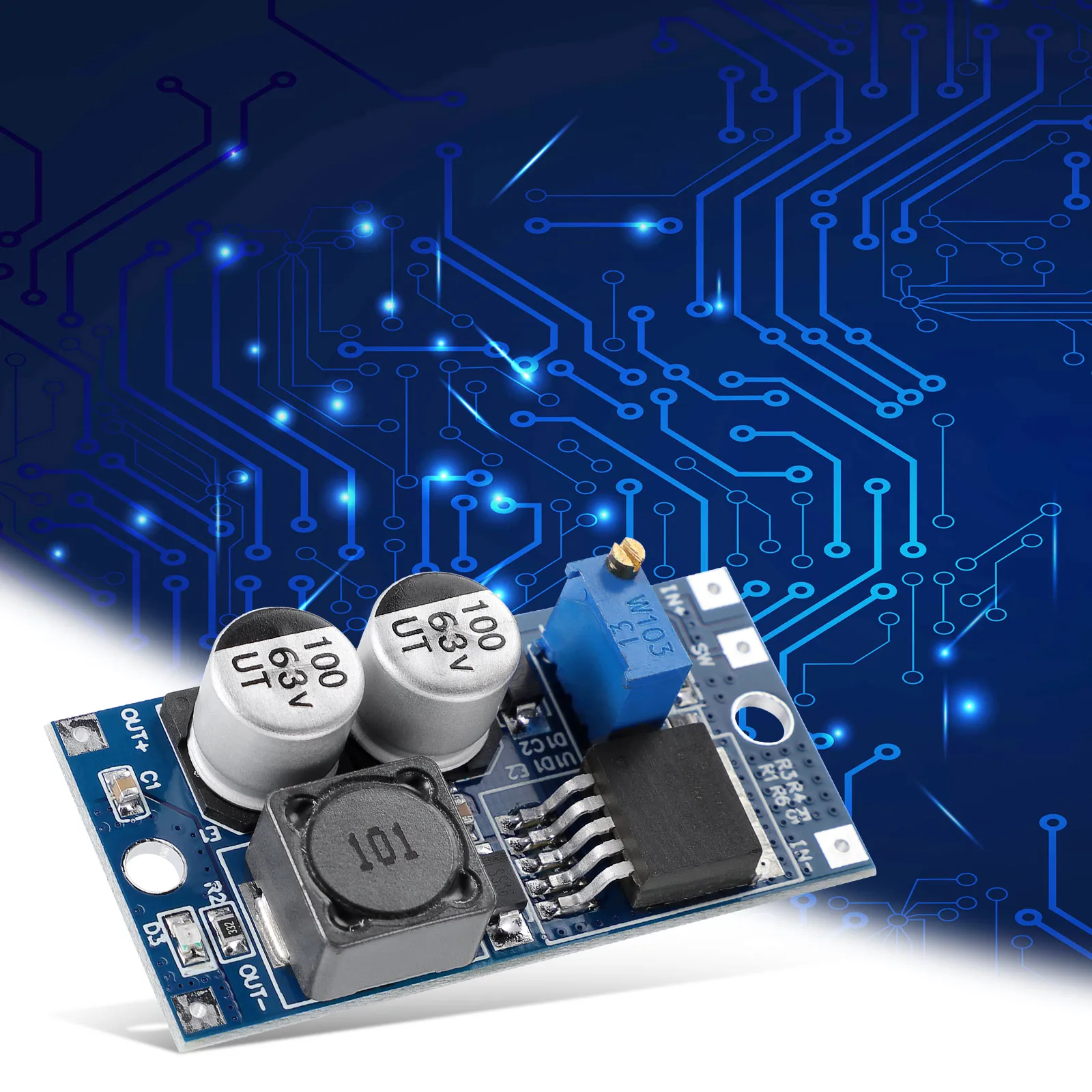 

Преобразователь напряжения, плата адаптера, защита от короткого замыкания, от 5 в-60 в до 1, 25 В-26 в, понижающие модули питания, регулятор напряж...