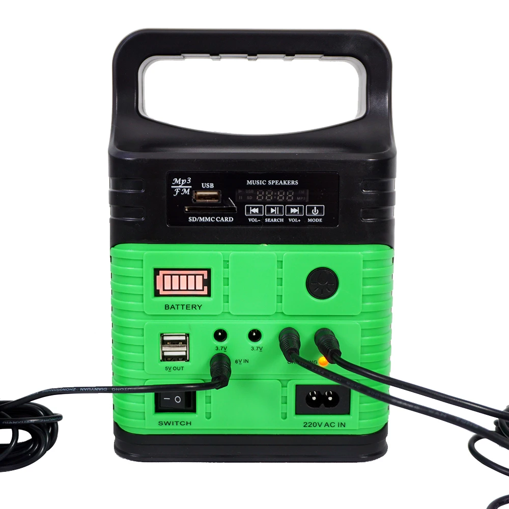 Новый 10 Вт Солнечная энергия панель Генератор светодиодный светильник USB