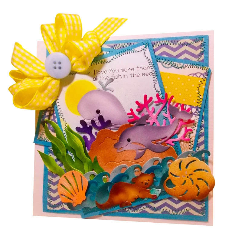 МОРСКАЯ ФОРМА для ножей металлическая Форма резки набор серебряной формы