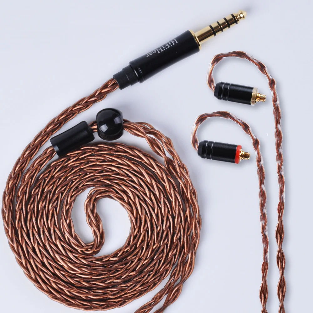 HiFiHear 8 Core с серебряным покрытием Модернизированный кабель 2,5/3,5/4,4 мм балансный кабель с MMCX/2pin разъем для HQ8 HQ12 ZS10 ZS6 AS10
