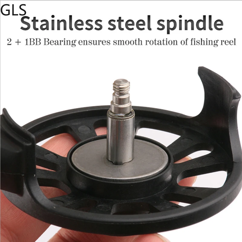 GLS New Outdoor High Speed 2+1BB Ice Fishing Reel Metal + Nylon Material Fishing Wheel Saltwater Bass Tools enlarge