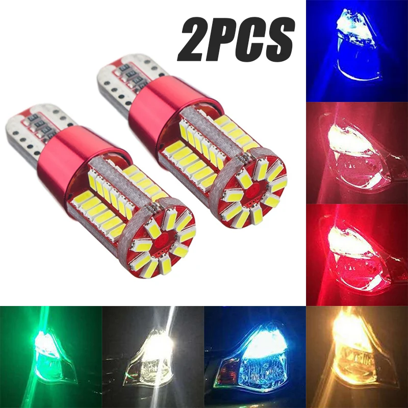 

2 шт. автомобиль T10 Led 192 W5w супер яркий 57smd автомобильный клиновидный Габаритные огни лампы