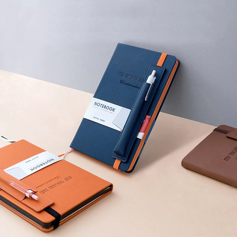 MRGLZY PU Leather Office Planner Business Notebook School Stationery Supplies Agenda Planner Organizer Pen Insert Bag Notebook