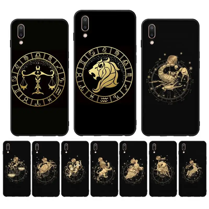 

Zodiac Sign Phone Case For Oppo Reno Realme C3 6Pro For vivo Y91C Y17 Y19 Capa
