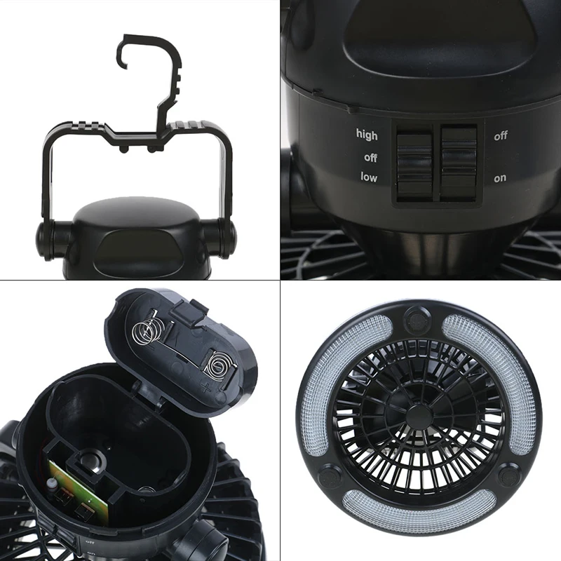 Портативный светодиодный светильник для палатки вентилятор кемпинга пешего