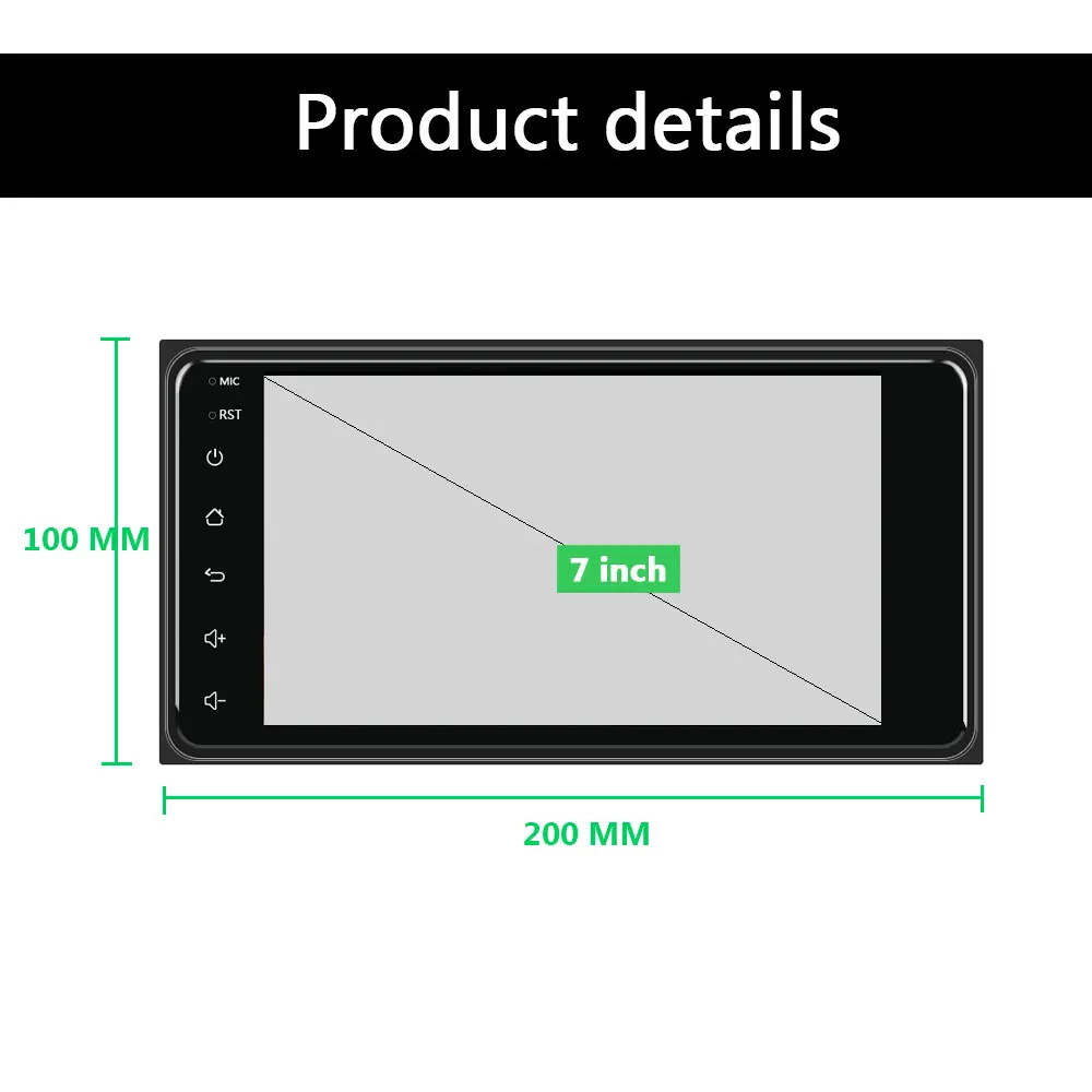Автомагнитола Podofo 2 Din Android 8 1 7 дюймов Wi Fi GPS|Автомагнитолы| |