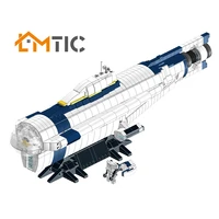 moc subnautica cyclops submarine simulation submarine model building blocks diy 1552pcs toys bricks educational xmas gift kids