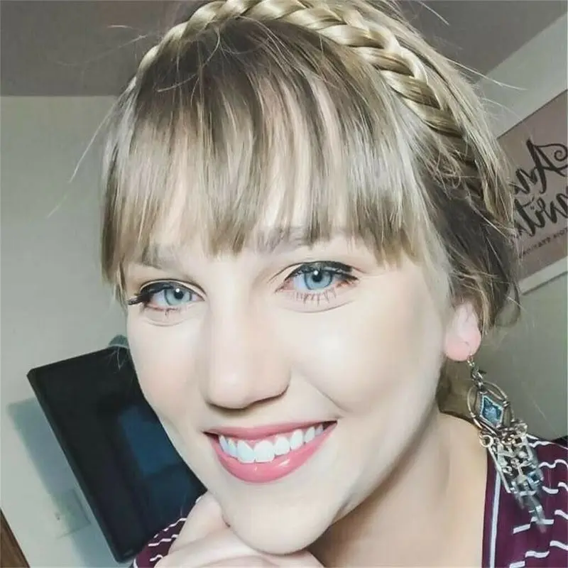 1 шт. синтетический парик плетеная витая лента для волос эластичная повязка на