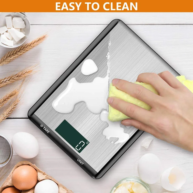 Электронные кухонные весы цифровые весом 22 фунта/10 кг для приготовления пищи и