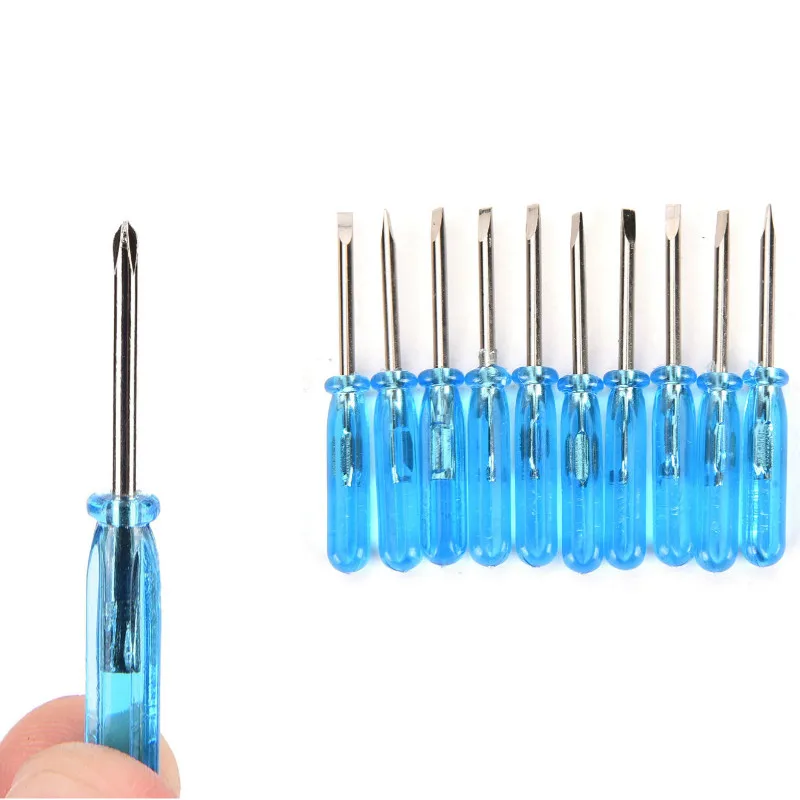 

Quality 10 Pcs/Set 2mm Phillips Slotted Screwdrivers Portable Screw Driver Repair Tools Hand Tool Sets