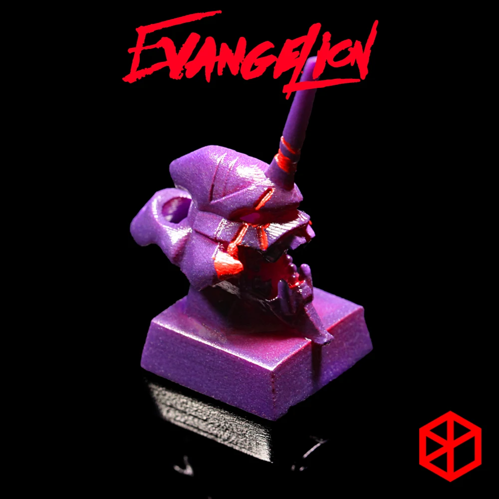 Смола 3D печать Evangelion ключ колпачки для механической клавиатуры Высокая точность личность светильник колпачки для ключей светочувствительный DIY Цвет