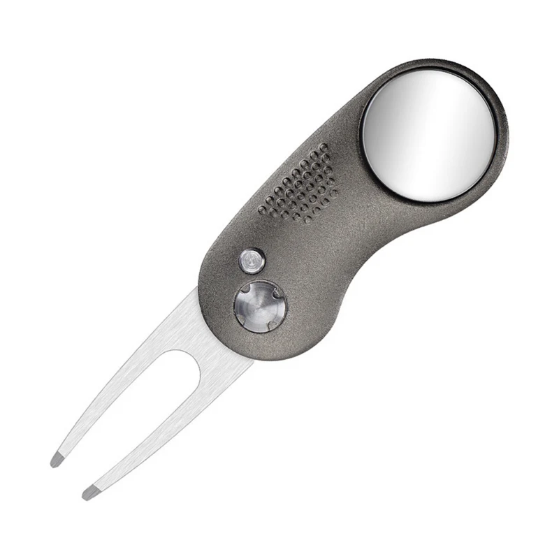 

Spot Golf Products Green Fork Tool New Aluminum Handle Stainless Steel Spring Metal Accessories Lawn Black