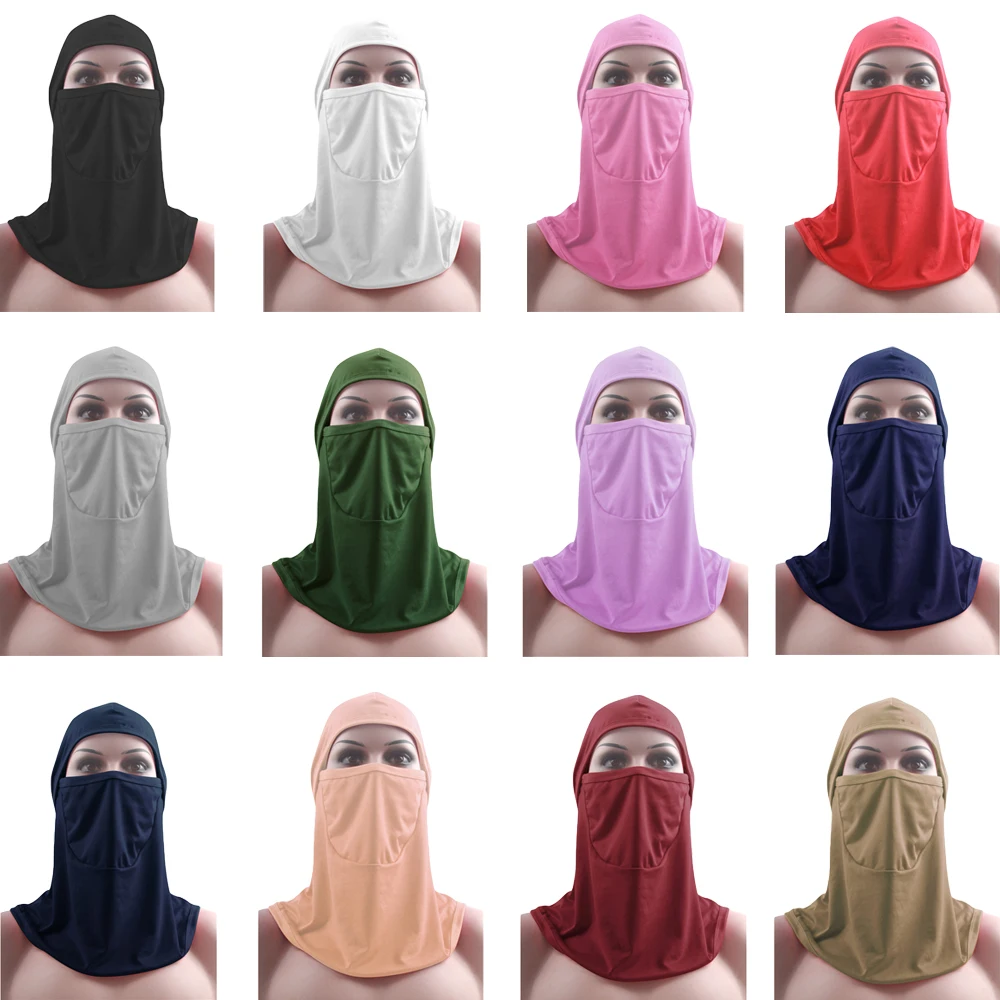 12 шт. хиджаб платок накидка уход за кожей лица крышка мусульманский капот Кепки