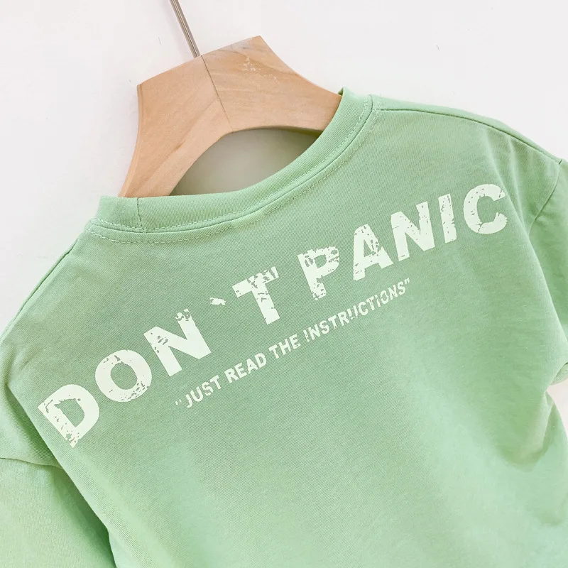 

2021 Cotton Baby Boy Girl Summer T Shirts Toddler Comfortable Top Tee Children Soft Clothing Kids Girls Tees 90-130cm Height