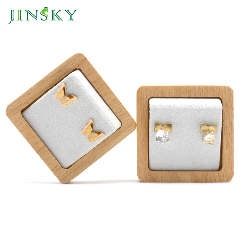 

Jewelry display props earring rack earring storage box earring rack display stand creative solid wood earring storage rack
