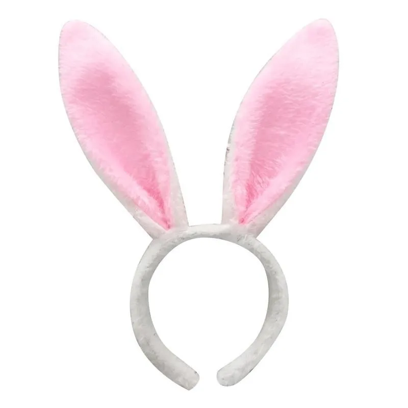 

1pcs Rabbit Ear Headband Easter Adult Children Cute Prop Plush Hairband Dress Costume Bunny Ear Hairband Party Home Decorations