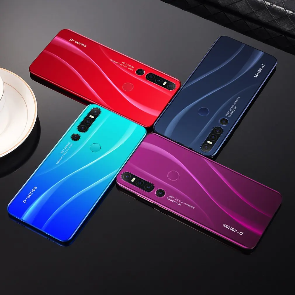 

New P46 Pro Smartphone 1GB+8GB Cellular Android 9.1 Handphone Core 6.1inch Mobilephone Face Fingerprint Recognition Handphone