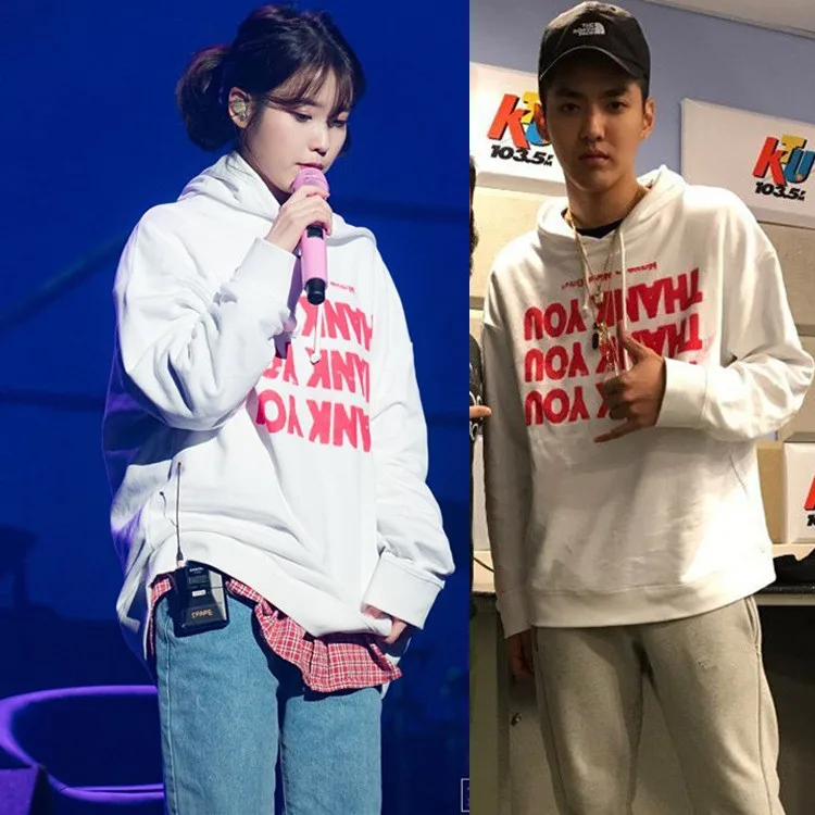 ИУ толстовки с капюшоном KPOP МЕ Кепки Толстовка ли со Ын свитер v-образным вырезом
