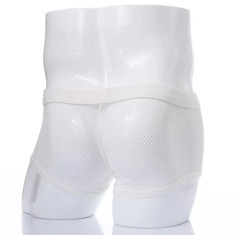 2 шт. трусы-боксеры в сеточку с низкой посадкой прозрачные трусы черного и белого