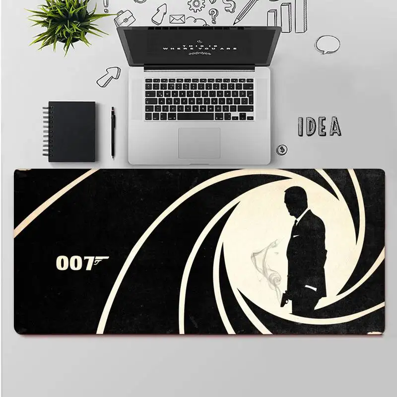 James Bond 007 Office Mice Gamer Soft Mouse Pad table Rug PC Laptop Notebook Rubber Wholesale Mat images - 6