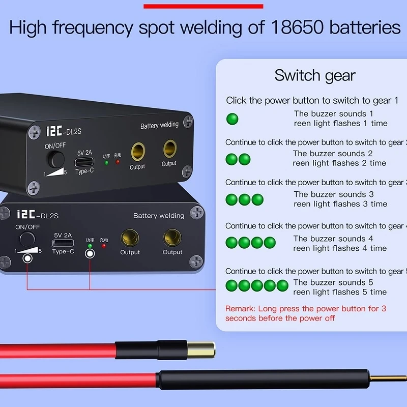 Портативный Аппарат для точечной сварки i2C DL-02S 30A инструмент ремонта батареи |