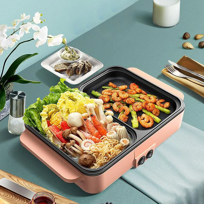 Мини-кастрюля для горячего барбекю гриль жарки одна кастрюля