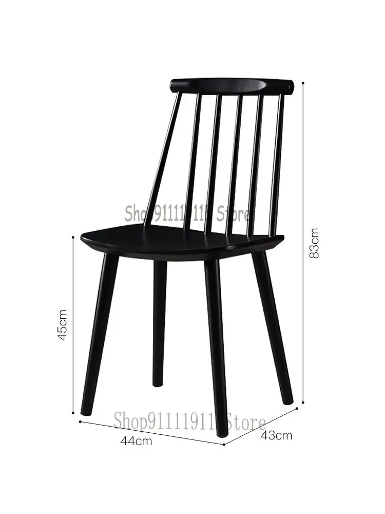 Net Red Nordic Simple Beech Chair Dining Solid Wood Windsor Single Balcony Leisure Desk |