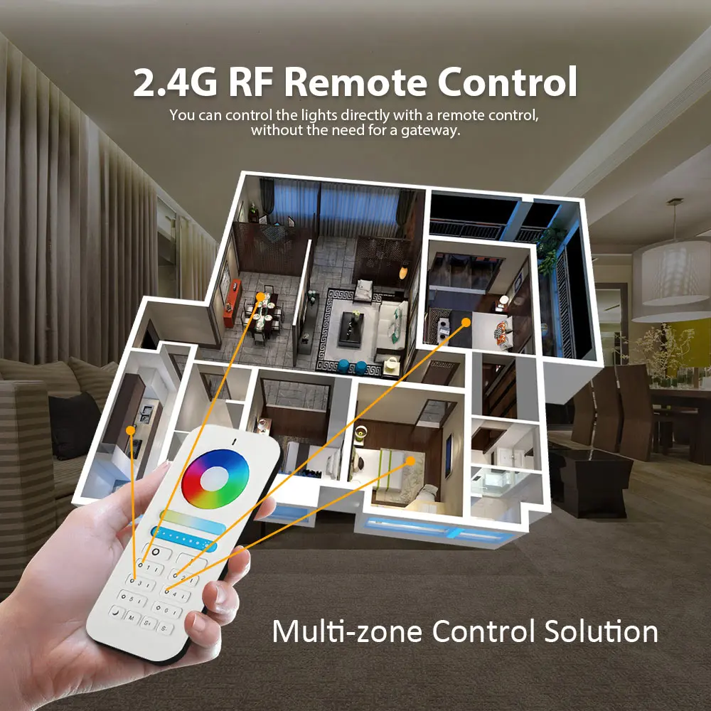 Led контроллер GLEDOPTO Zigbee RGBCCT Plus RGB CCT умный работает с Amazon Alexa Echo 3 0 Gateway APP