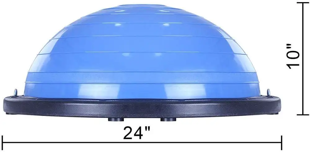 Тренировочный мяч VEVOR для баланса 23 дюйма тренировочный йоги синего цвета фитнес