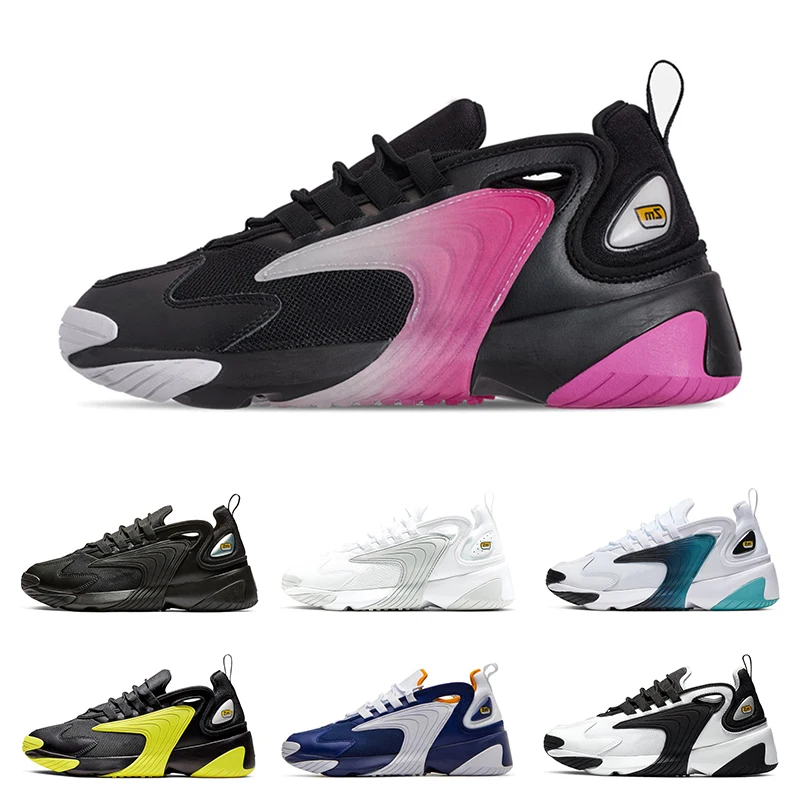 Новинка Zoom 2K M2k Tekno кроссовки для мужчин и женщин тройные черные белые