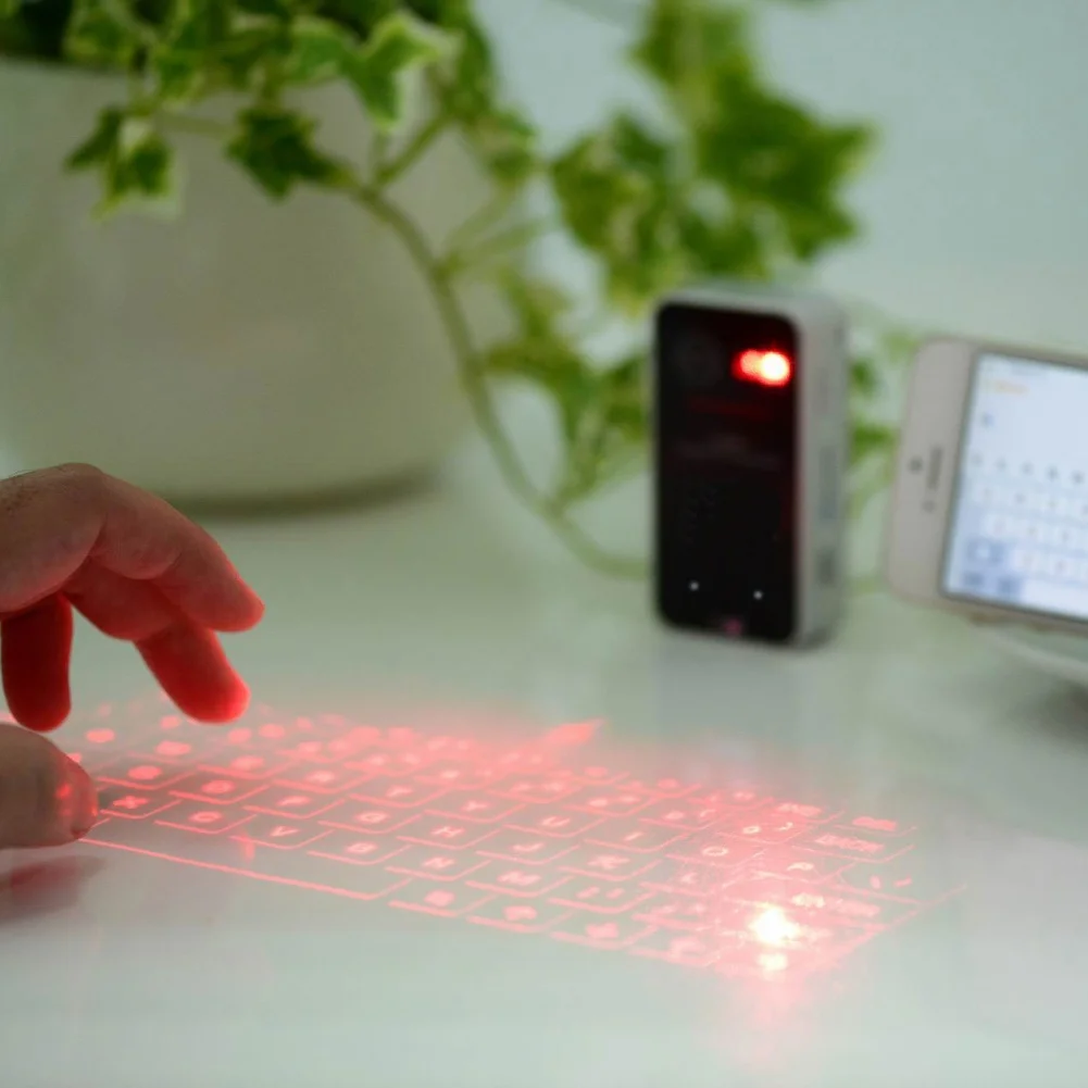 Portable Bluetooth Virtual Laser Keyboard Wireless Projector With Mouse function For iphone Tablet Computer Phone | Компьютеры и офис