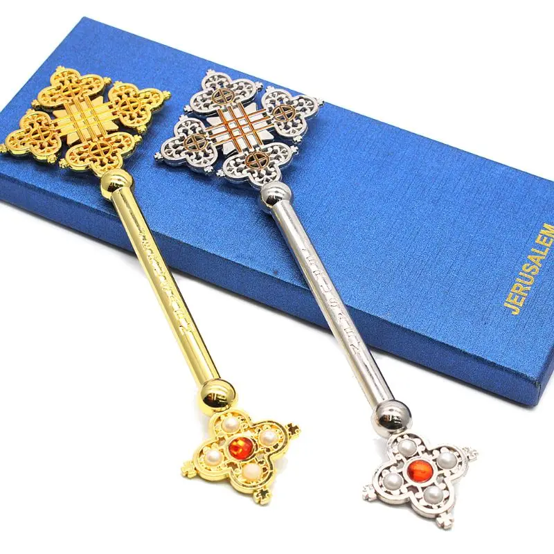 

Church Prayer Supplies Hand Cross Church Ornaments Home Chapel Decor Box-packed
