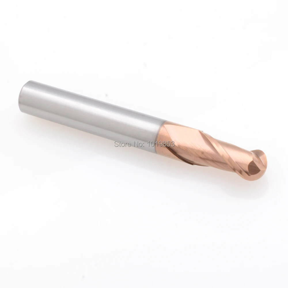 2 шт. SLONS для 55HRC R4X8X60L или R5X10X75 R6X12X75 фреза с ЧПУ твердосплавная шариковая Концевая