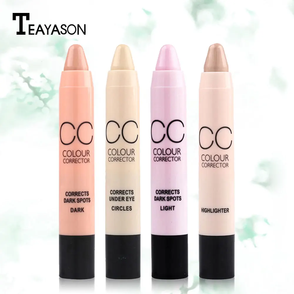 

6-Color CC Cream Long-Lasting Moisturizing Concealer Pen Natural Repair Liquid Foundation Whitening And Brightening Cosmetics