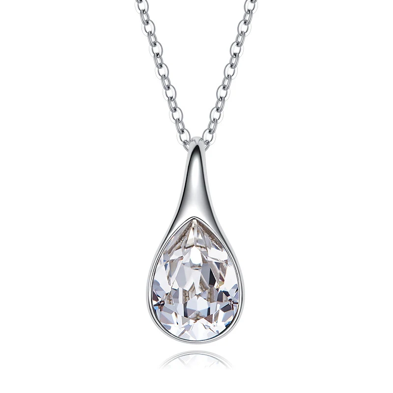 Ожерелье Warme Farben с кристаллами Swarovski для женщин, корейское простое ожерелье с кристаллами в виде капли воды, модное ювелирное изделие, ожерелье